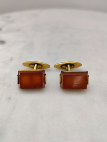 Vintage Itä-meren meripihka Kalvosinnapit