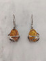 Vintage Baltic amber earrings