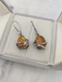 Vintage Baltic amber earrings