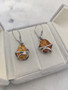 Vintage Baltic amber earrings