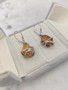 Vintage Baltic amber earrings