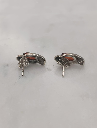 Vintage Baltic amber earrings