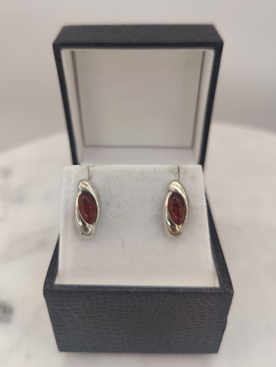 Vintage Baltic amber earrings
