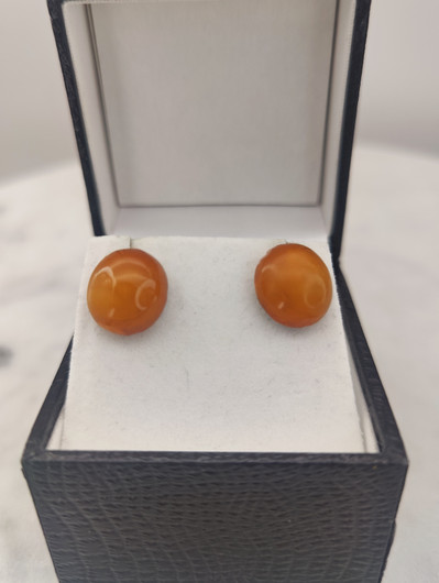 Vintage Baltic amber earrings