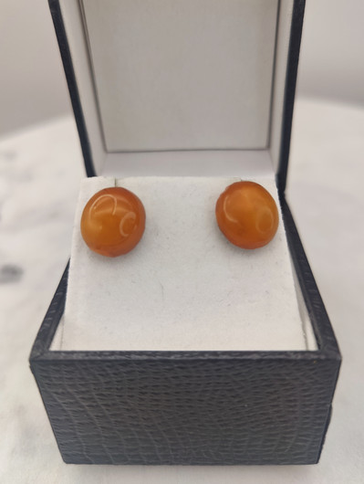 Vintage Baltic amber earrings