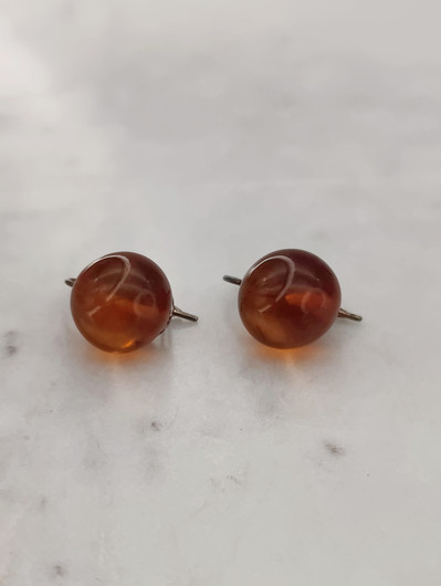 Vintage Baltic amber earrings