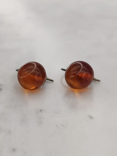 Vintage Baltic amber earrings