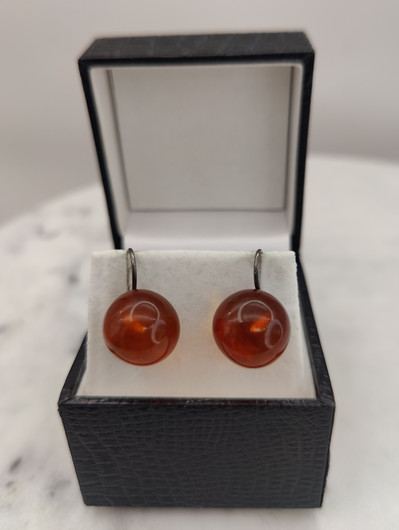 Vintage Baltic amber earrings
