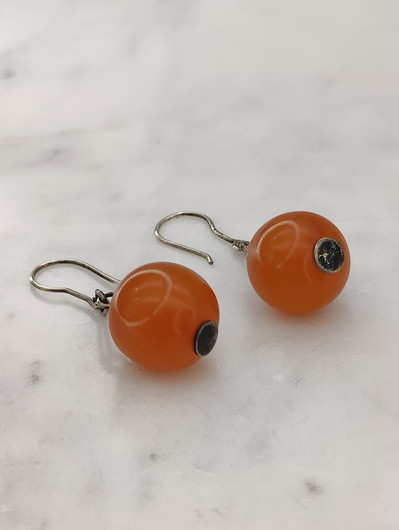 Vintage Baltic amber earrings
