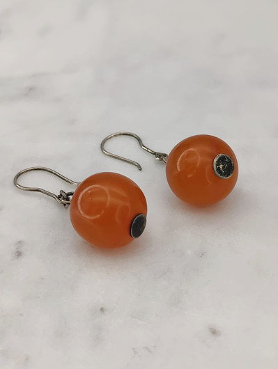 Vintage Baltic amber earrings