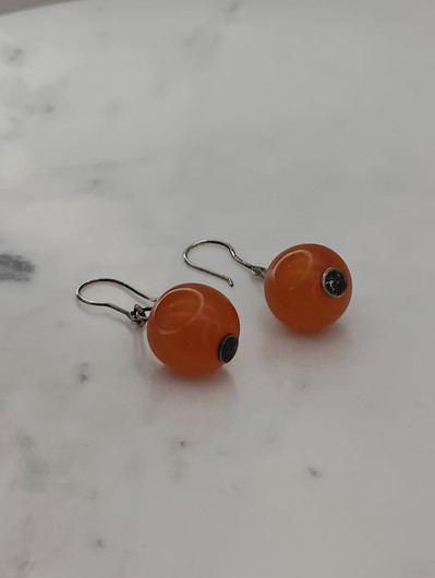 Vintage Baltic amber earrings