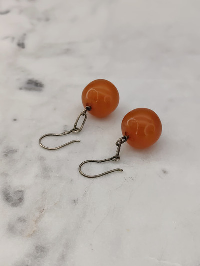 Vintage Baltic amber earrings