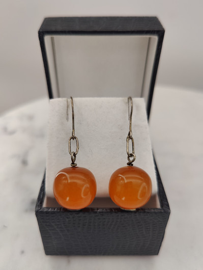 Vintage Baltic amber earrings