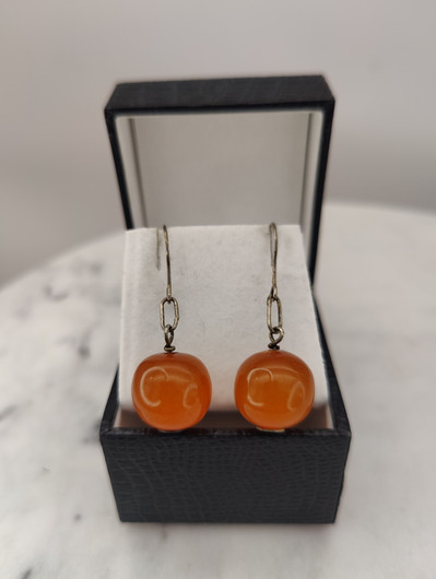 Vintage Baltic amber earrings