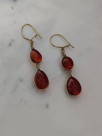 Vintage Baltic amber earrings