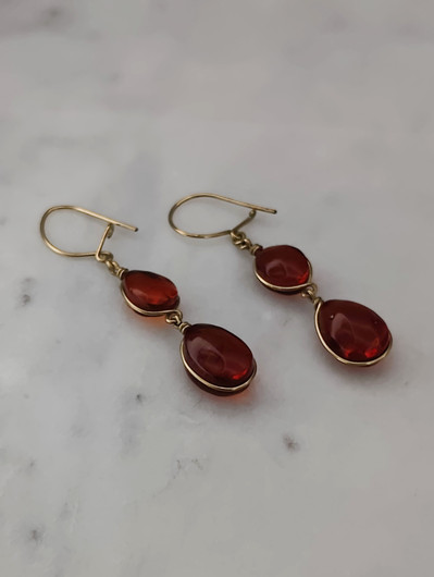Vintage Baltic amber earrings