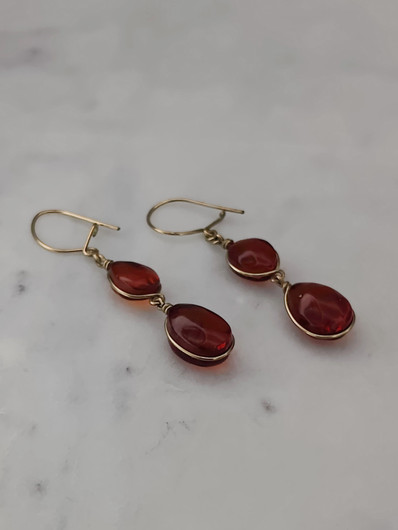 Vintage Baltic amber earrings