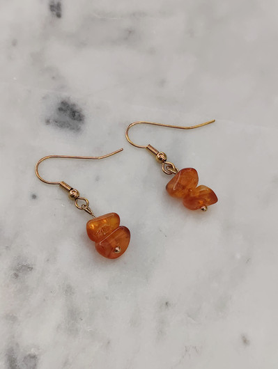 Vintage Baltic amber earrings