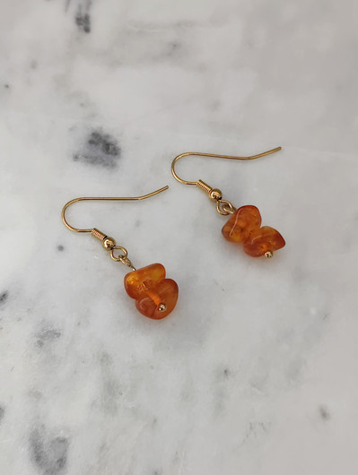 Vintage Baltic amber earrings