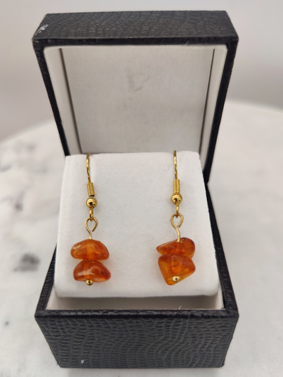 Vintage Baltic amber earrings