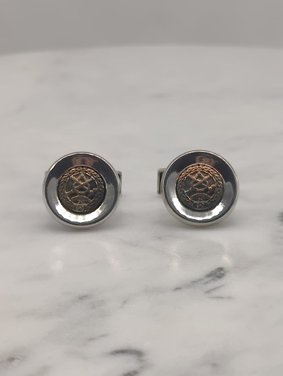 Vintage silver tie pin and cufflinks set