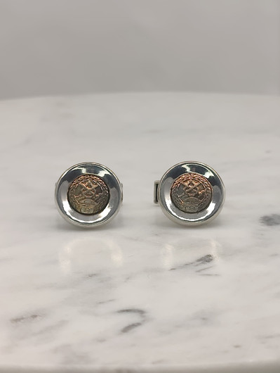 Vintage silver tie pin and cufflinks set