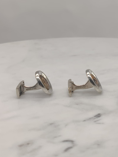 Vintage silver tie pin and cufflinks set