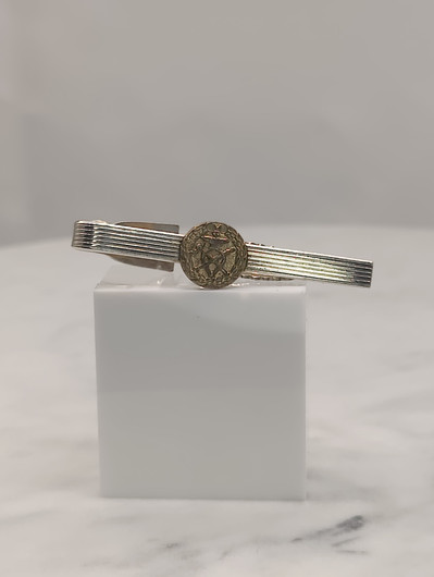 Vintage silver tie pin and cufflinks set