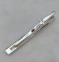 Vintage silver tie pin with stone