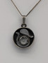 Vintage silver pendant with chain