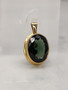 Vintage gold pendant with synthetic spinel