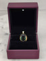 Vintage gold pendant with synthetic spinel