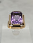 Vintage Ametisti kultasormus 
