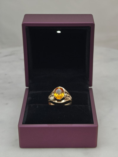 Vintage Citrine gold ring  