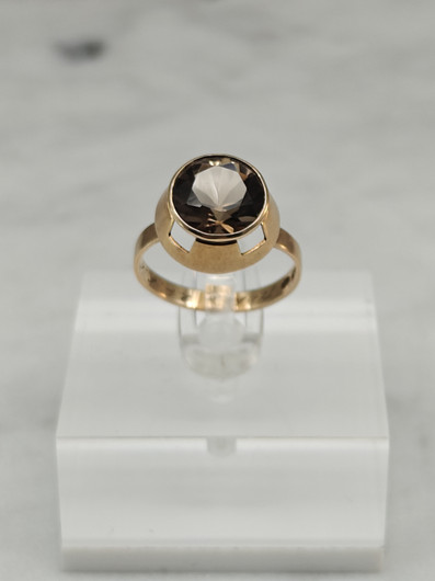 Vintage Quartz gold ring  