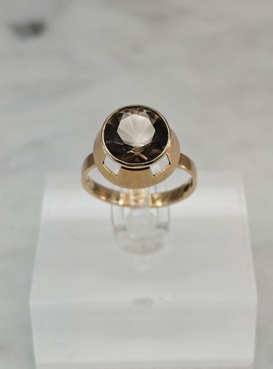 Vintage Quartz gold ring  
