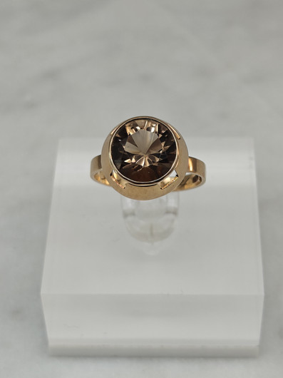 Vintage Quartz gold ring  