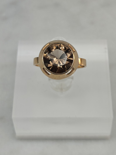 Vintage Quartz gold ring  
