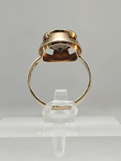 Vintage Quartz gold ring  
