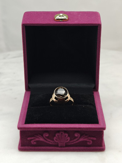 Vintage Quartz gold ring  