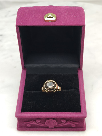 Vintage Quartz gold ring  