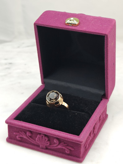 Vintage Quartz gold ring  