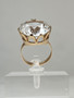 Vintage Quartz gold ring  