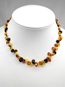 Itä-meren meripihka kaulakoru 48cm