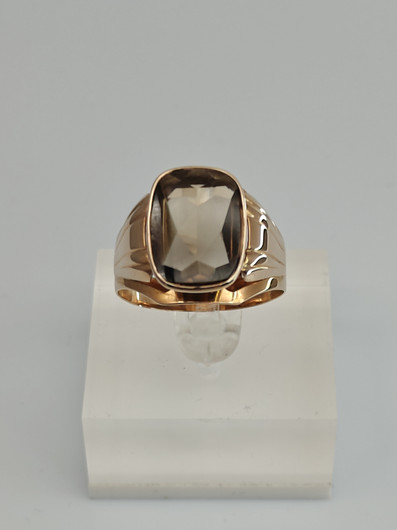 Vintage Quartz gold ring  