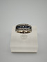 Vintage sapphire ring with diamonds