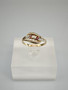 Vintage diamond gold ring with ruby and diamond