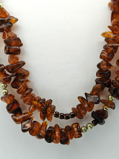 Vintage Baltic Amber necklace 71 cm