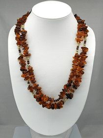 Vintage Itä-meren Meripihka kaulakoru 71 cm