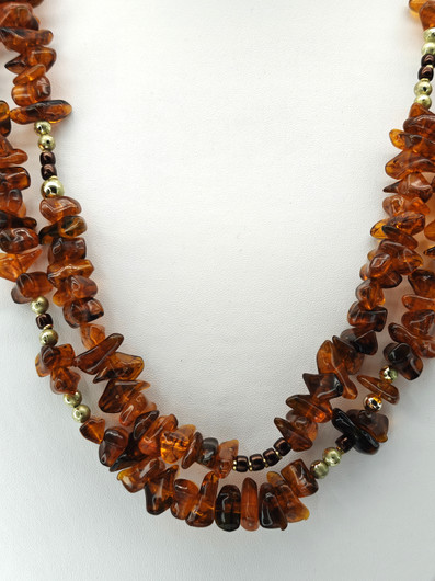 Vintage Baltic Amber necklace 71 cm